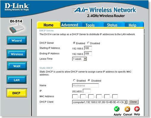 ΑποτÎλεσμα εικόνας για router dhcp enabled