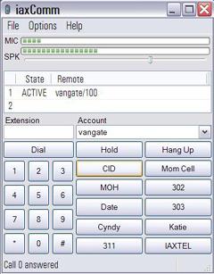 iaxComm, a softphone client designed for Asterisk.