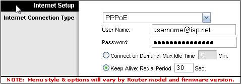 Cisco PPPoE configuration.