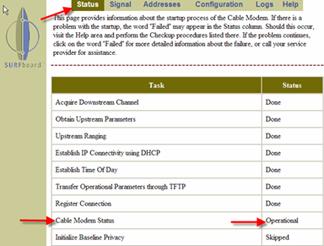 Signal online status