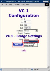 Check the bridge status in a westell.