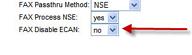 Fax Disable ECAN is a configuration in some Linksys ATAs.